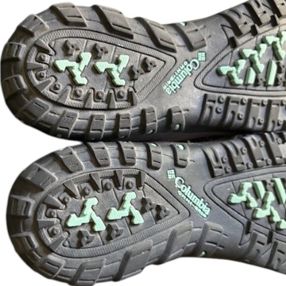 Columbia Access Point II Waterproof Trail/Hiking Shoes - Gray/Turquoise - 8.5 - Picture 9 of 12
